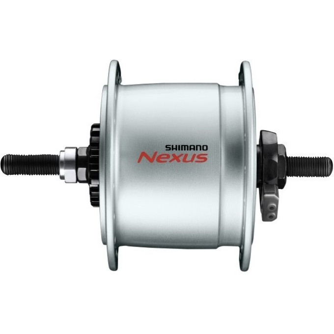 Втулка динамо SHIMANO, 6V 3,0W, 32 отверстия, 100X140 мм, под гайки, серебристая, ADHC30003NNBS