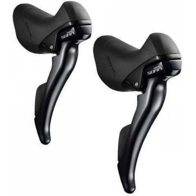 Шифтер/Тормозная ручка SHIMANO SORA, R3000, ЛЕВ/ПР, 2X9СК, ТР.+ОПЛЕТК ESTR3000DPA