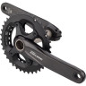 Система SHIMANO DEORE, M6000-2, 175 мм, интегрированный вал, 10 скоростей, 38/28T без каретки, черный EFCM6000EX88X