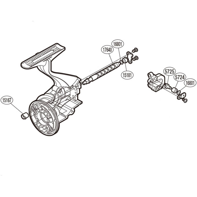 Запчасть для катушки SHIMANO OSCILLATION SET набор для бесконечного винта PK0418